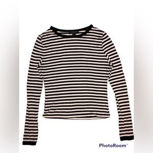 Black and white long sleeve- street wear society. Lightly used